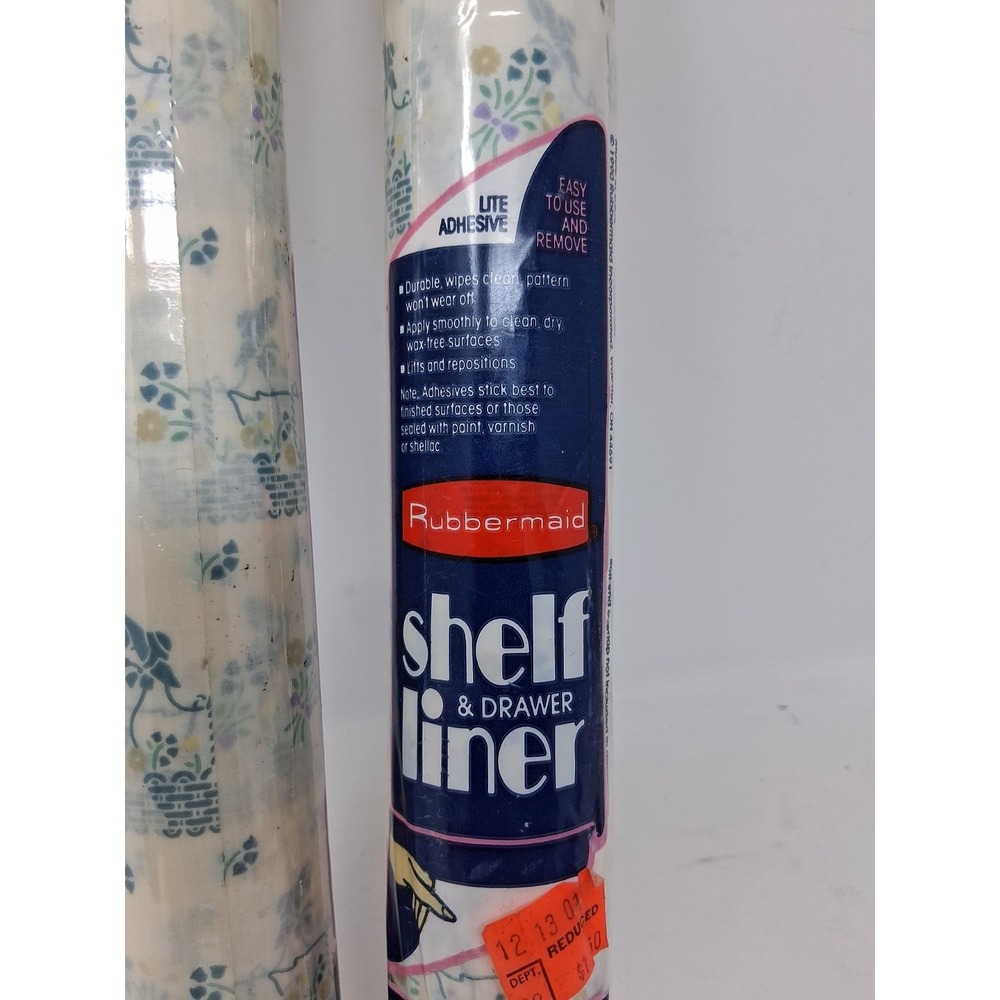 2 Vintage Rubbermaid Self Adhesive Shelf Liner ContactPaper Goose Pattern NEW I